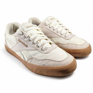 Reebok Mens 10.5 Beige Gum Sole Low Top Casual Sneakers | FFC0127038
